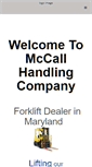 Mobile Screenshot of mccallhandling.com