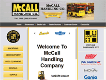 Tablet Screenshot of mccallhandling.com